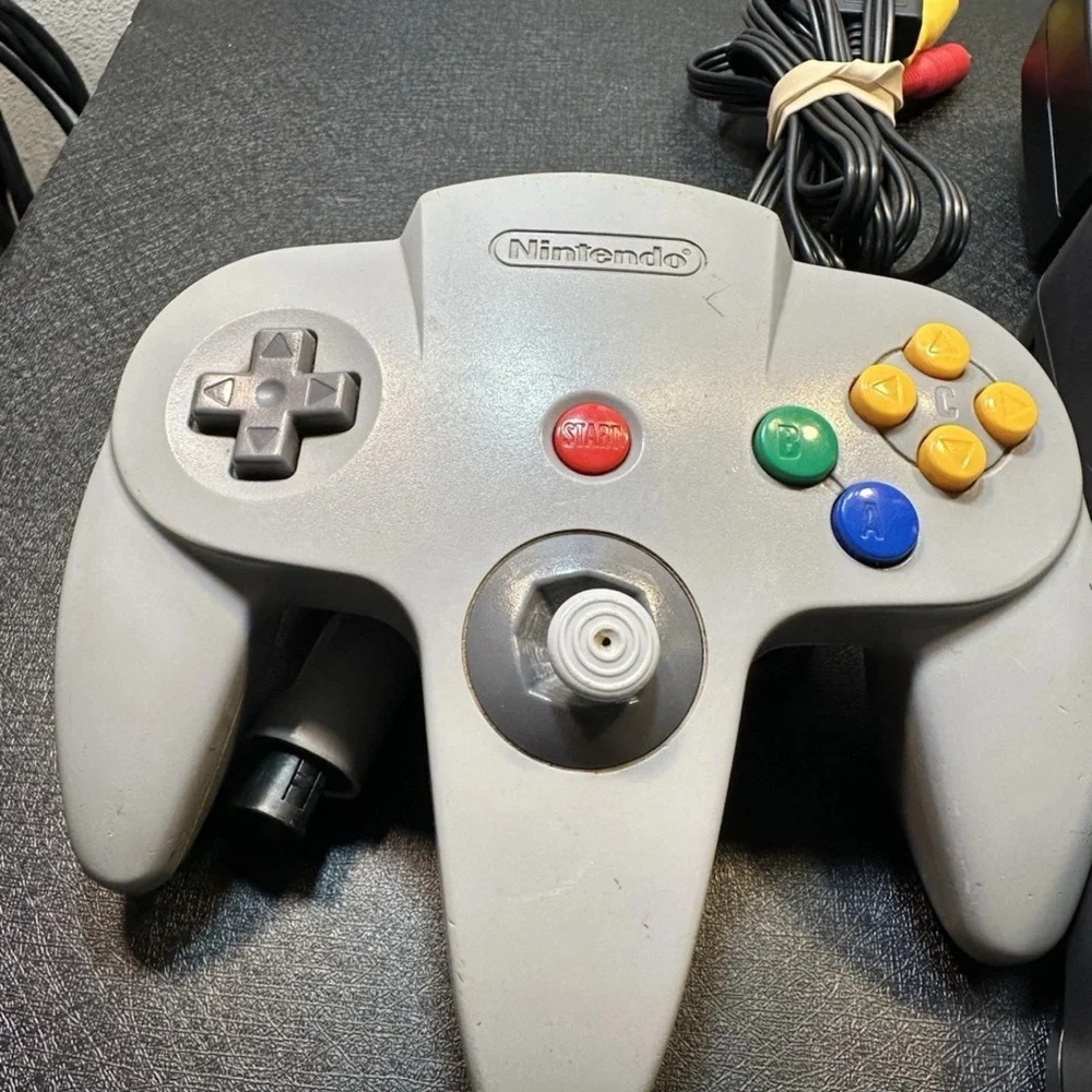 Nintendo Console with Gray and Black Design